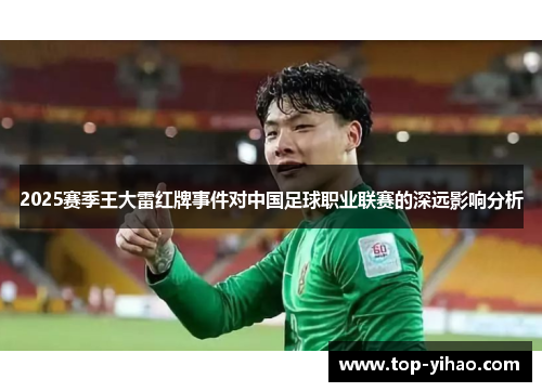 2025赛季王大雷红牌事件对中国足球职业联赛的深远影响分析